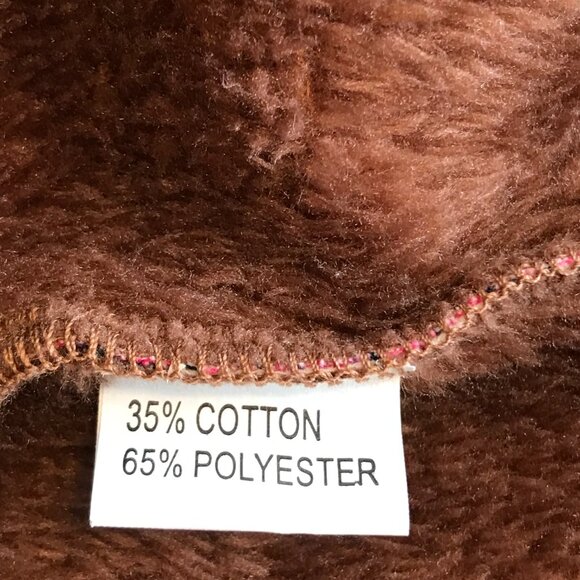 Cellabie sherpa coat women size 2XL floral midi hood full zip boho hippie cotton - Picture 12 of 12